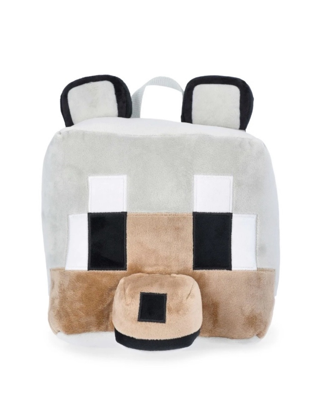 Minecraft  Wolf Plush Backpack, 12.5" Grey